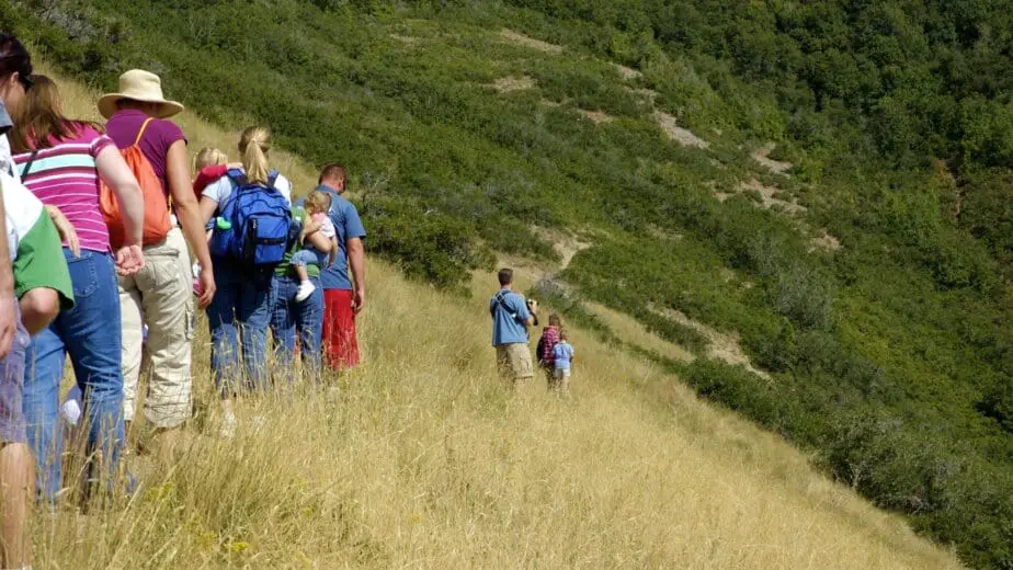 Hiking in group