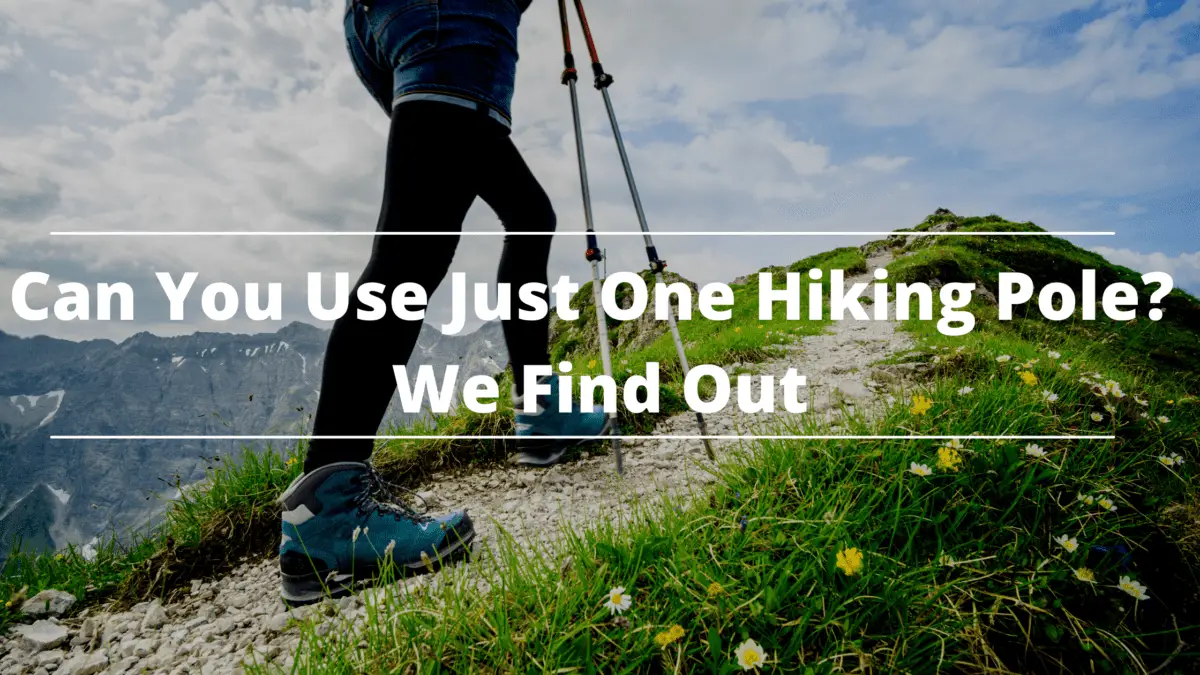 Can You Use Just One Hiking Pole We Find Out